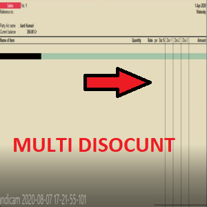 MULTI DISCOUNT COLOUM IN TALLY ERP 9