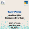 Tally Prime C.A 80% Discount