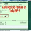 AUTO BACKUP IN TALLY ERP 9