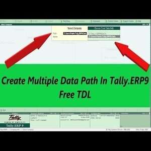 MULTIPLE DATA PATH IN TALLY ERP 9