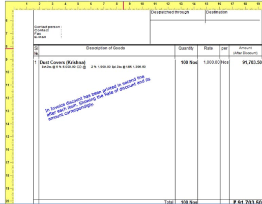 MULTI DISCOUNT COLOUM IN TALLY ERP 9