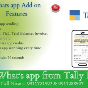 What's App Add On (Tally Prime) Life Time