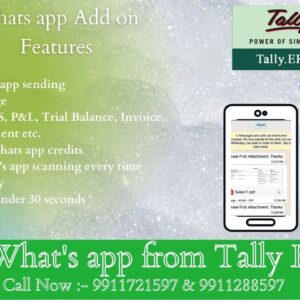 What's App Add On  (Tally  ERP 9) Yearly