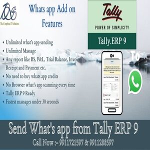 WHAT'S APP FROM TALLY ERP 9 (1 YEAR)