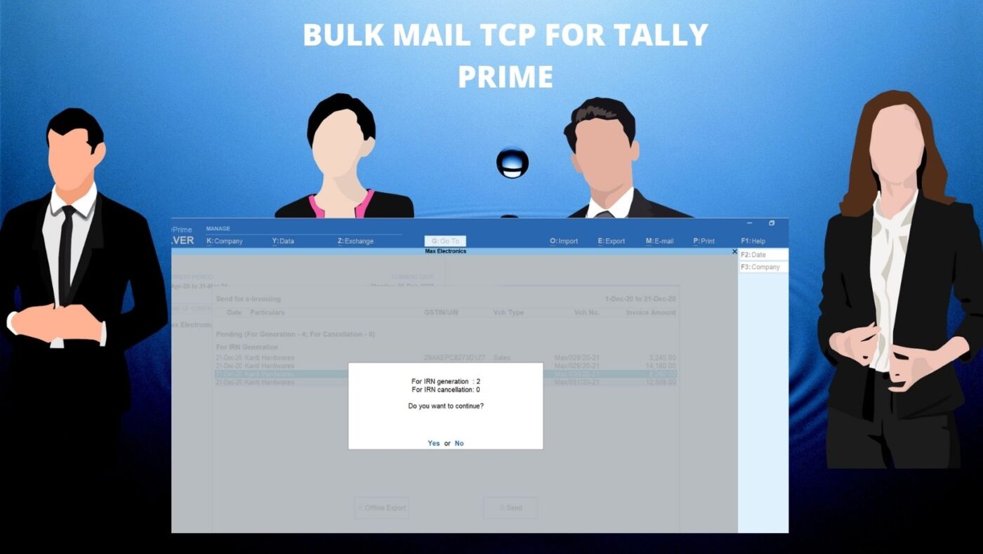 BULK MAIL TCP FOR TALLY PRIME