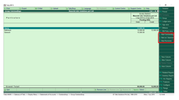 BULK MAIL Tally Prime TDL