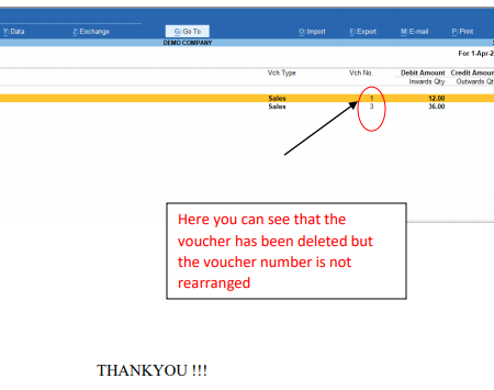 Automate Manual Numbering TALLY PRIME