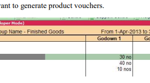 Consolidated Production entries against sales Qty Tally Prime TDL.