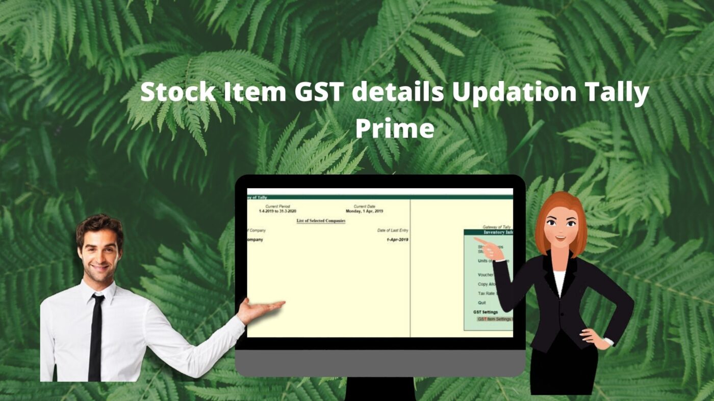 Stock Item GST details Updation