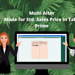 Multi Alter Mode for Std. Sales Price