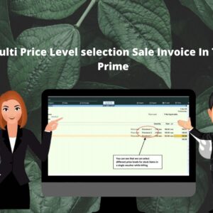 Multi Price Level selection Sale Invoice