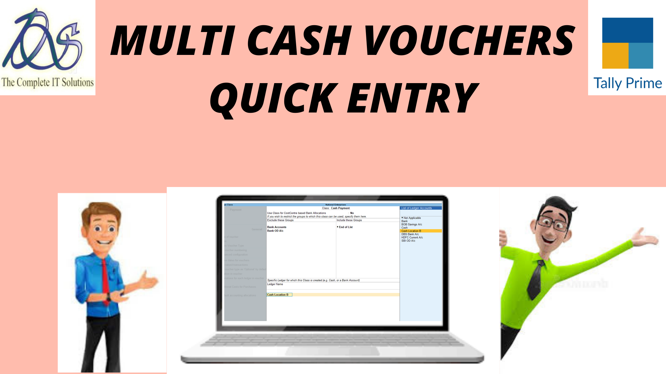 MULTI CASH VOUCHERS QUICK ENTRY