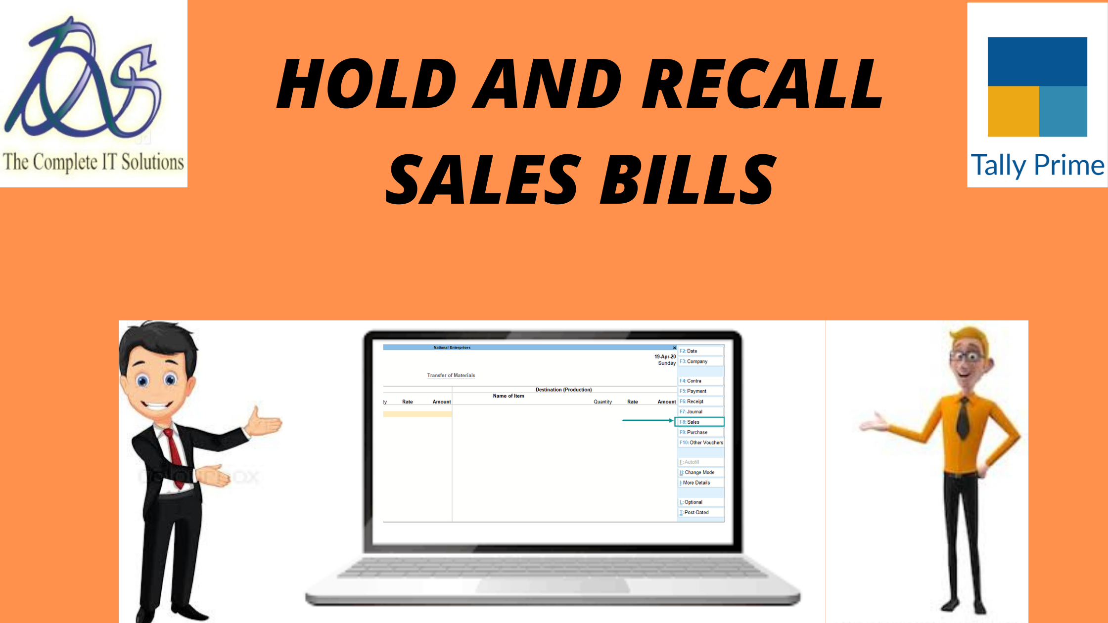 HOLD AND RECALL SALES BILLS