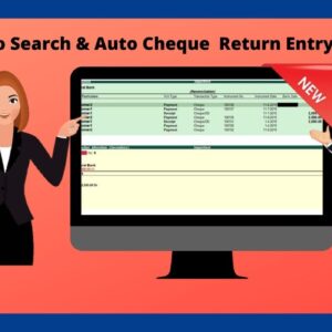 Cheque no Search & Auto Cheque Return Entry