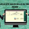 Duplicate Sales Bills