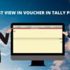 GST/ VAT view in voucher IN Tally Prime TCP