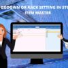 Godown or rack setting in stock item Master in TallyPrime