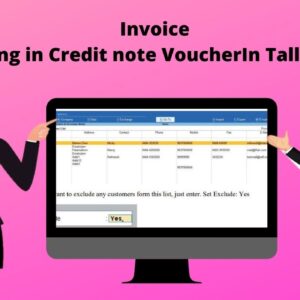 Invoice Tracking in Credit note Voucher