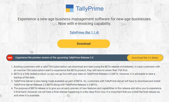 Tally Prime Release 2.0