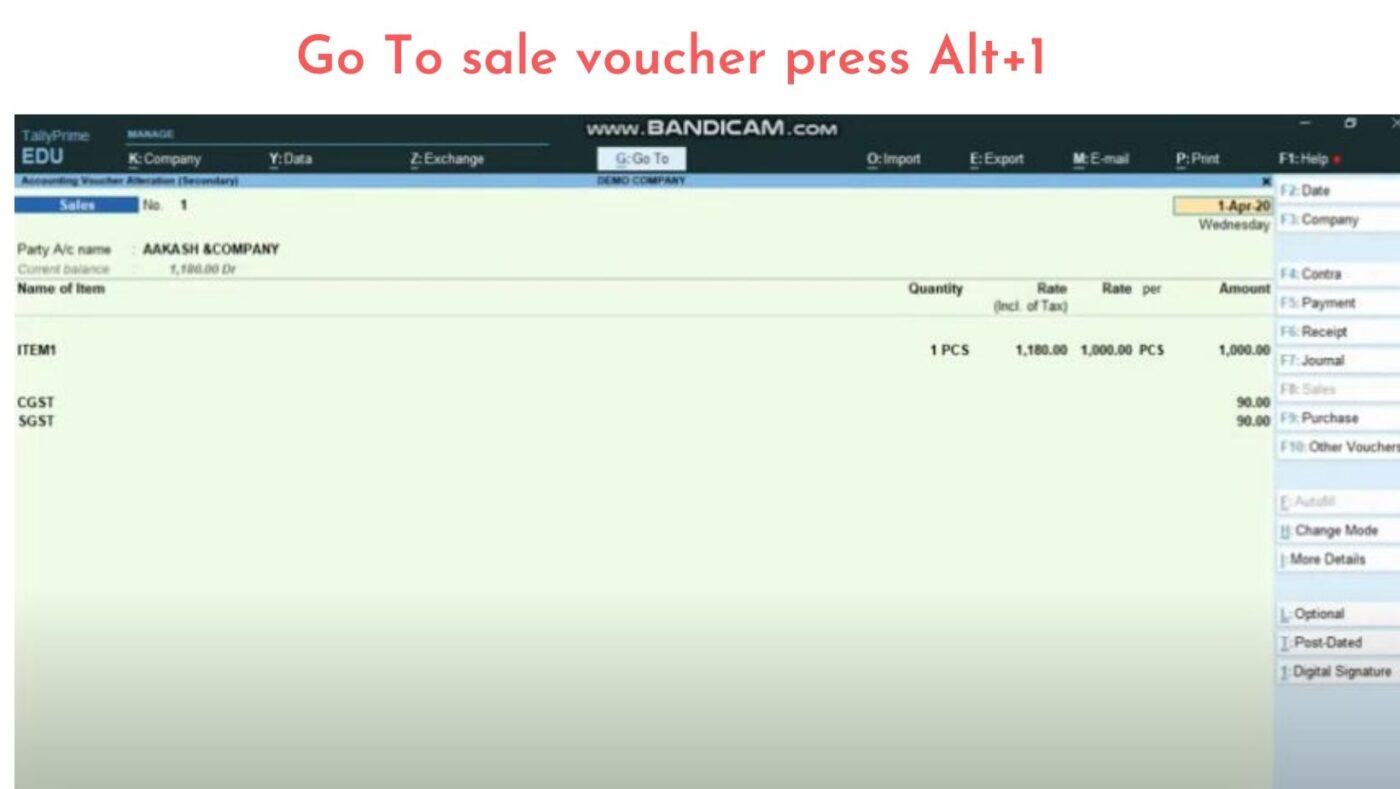 Digital-signature-tally-ERP9-Prime-invoice-module-enable